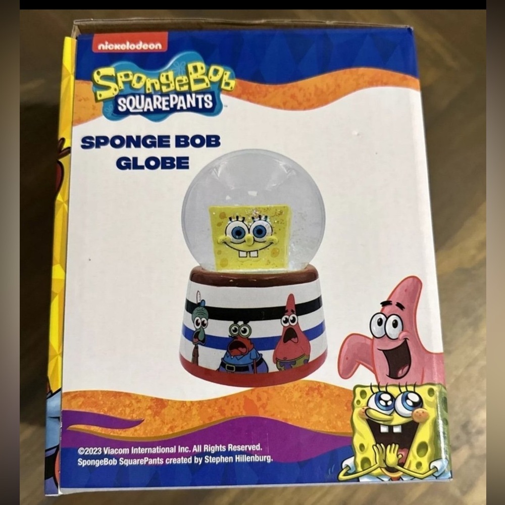 SPONGE BOB SQUAREPANTS  SNOW  GLOBE SPONGE BOB GLOBE NEW - Picture 5 of 11